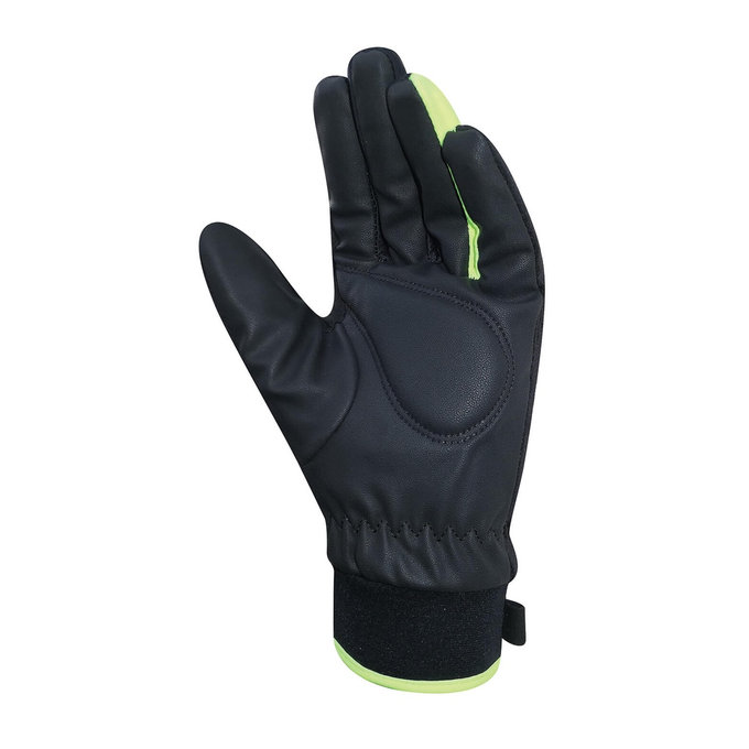 Téli kerékpáros kesztyű gyermekeknek Kids Vízálló fekete/neonsárga