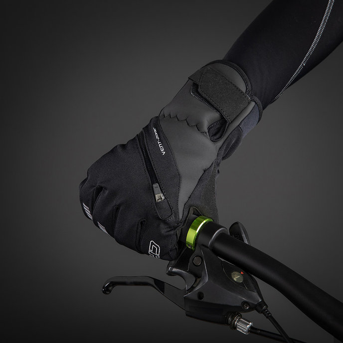 Téli kerékpáros kesztyű felnőtteknek City Liner fekete