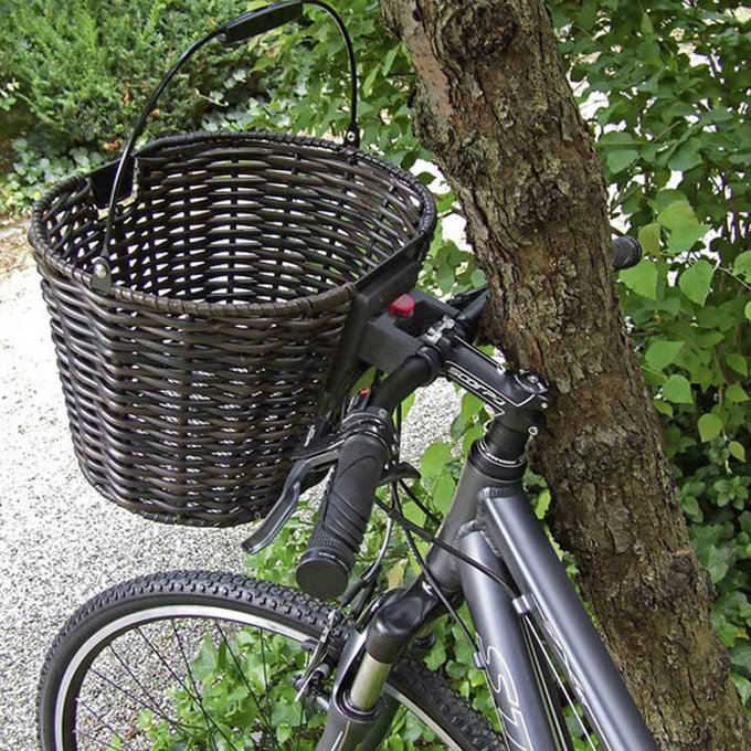 STRUCTURA OVAL fonott kormánykosár barna