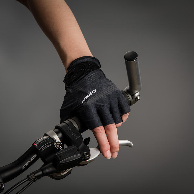 Női kerékpáros kesztyű Lady SuperLight fekete