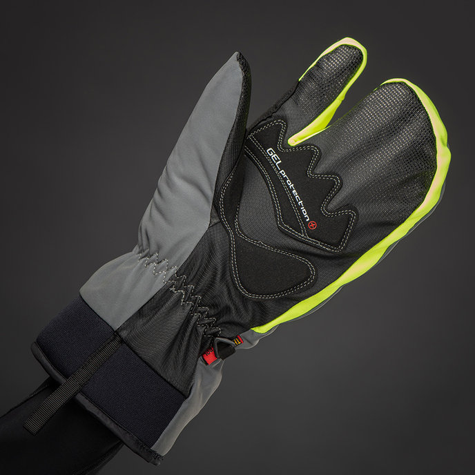 Téli kerékpáros kesztyű felnőtteknek Alaska Plus szürke