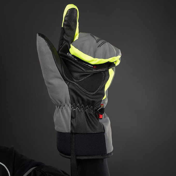 Téli kerékpáros kesztyű felnőtteknek Alaska Plus szürke