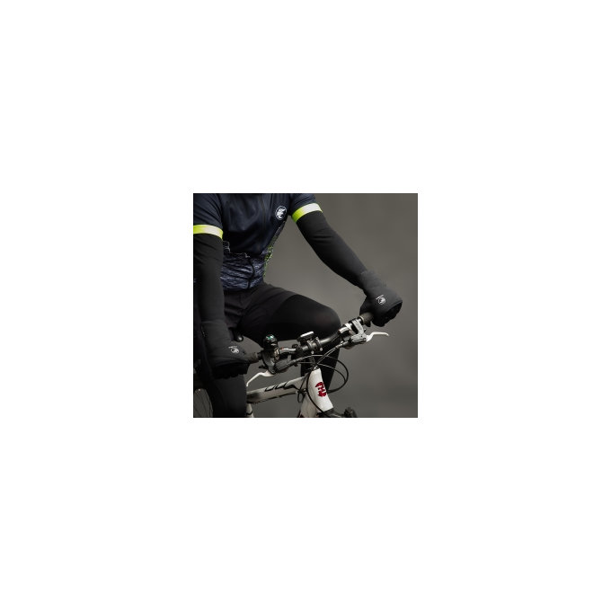 Téli kerékpáros kesztyű Polarfleece Titan fekete