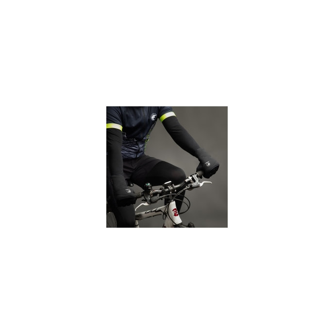 Téli kerékpáros kesztyű Polarfleece Titan fekete