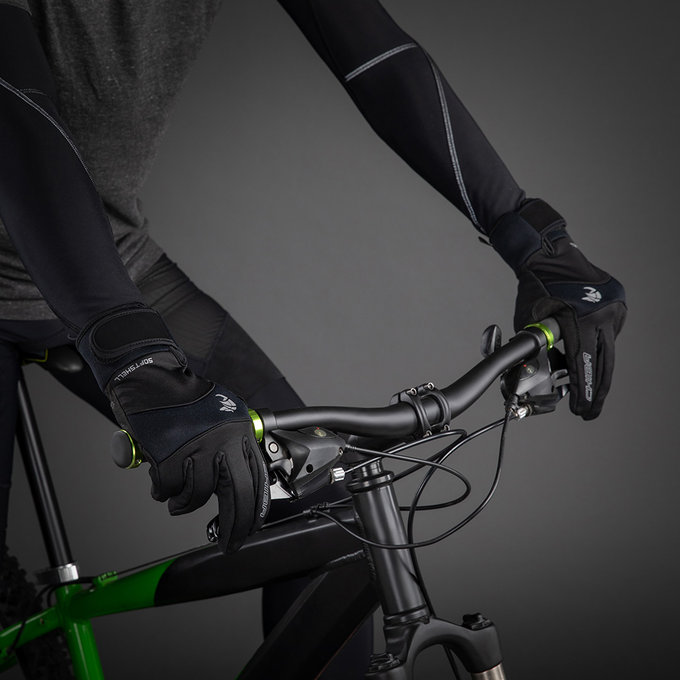 Téli kerékpáros kesztyű felnőtteknek Classic fekete