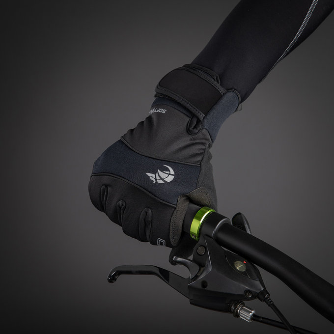 Téli kerékpáros kesztyű felnőtteknek Classic fekete