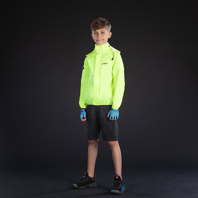 Gyerek esőkabát neonsárga