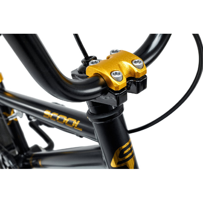 Gyermek kerékpár XtriX mini 16 fekete/aranyszínben