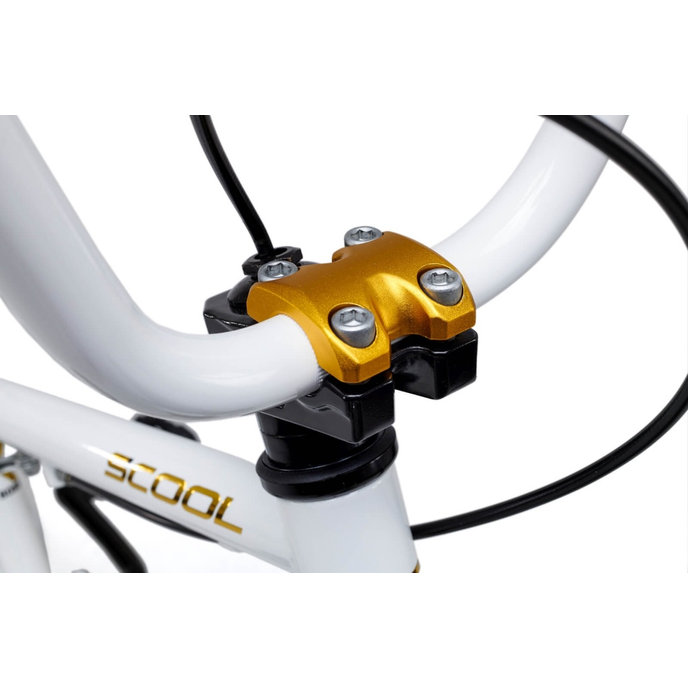 Gyermek kerékpár XtriX mini 16 fehér/aranyszínben (105 cm-től)