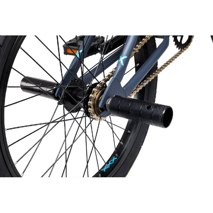 Gyermek kerékpár XtriX 20 szürke/matt kék (122 cm-től)