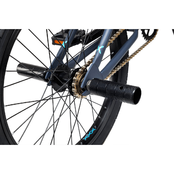 Gyermek kerékpár XtriX 20 szürke/matt kék (122 cm-től)