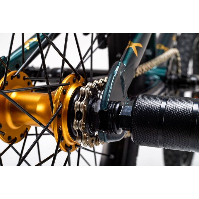 Gyermek kerékpár XtriX 40 sötétzöld/arany (120 cm-től)