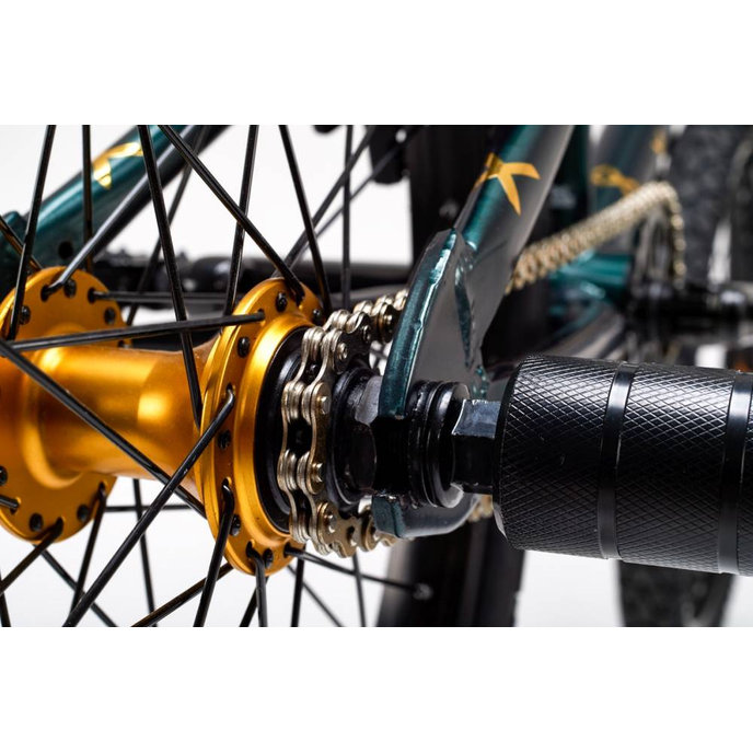 Gyermek kerékpár XtriX 40 sötétzöld/arany (120 cm-től)