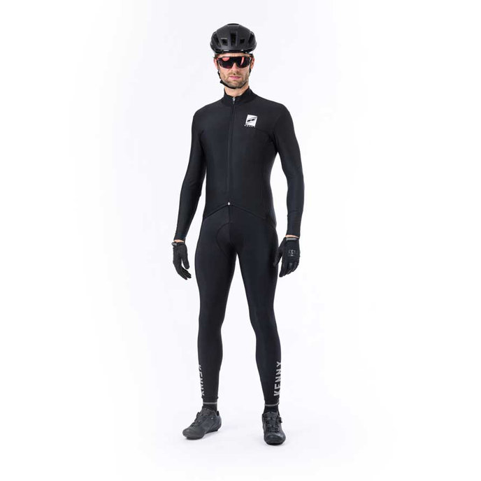 Téli kerékpáros mez ESCAPE Fekete