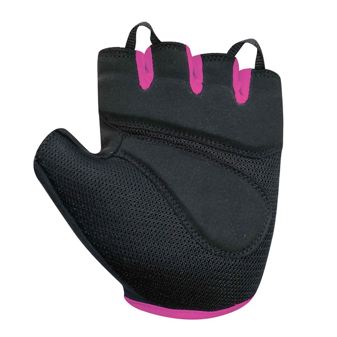 Női kerékpáros kesztyű Lady Gel fekete/rózsaszín