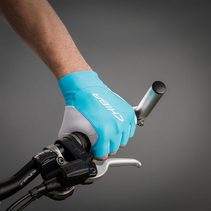 Kerékpáros kesztyű felnőtteknek Mistral türkizkék