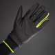 Téli kerékpáros kesztyű gyermekeknek Kids Vízálló fekete/neonsárga