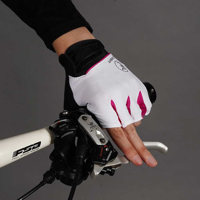 Kerékpáros kesztyű nőknek Lady BioXCell fehér