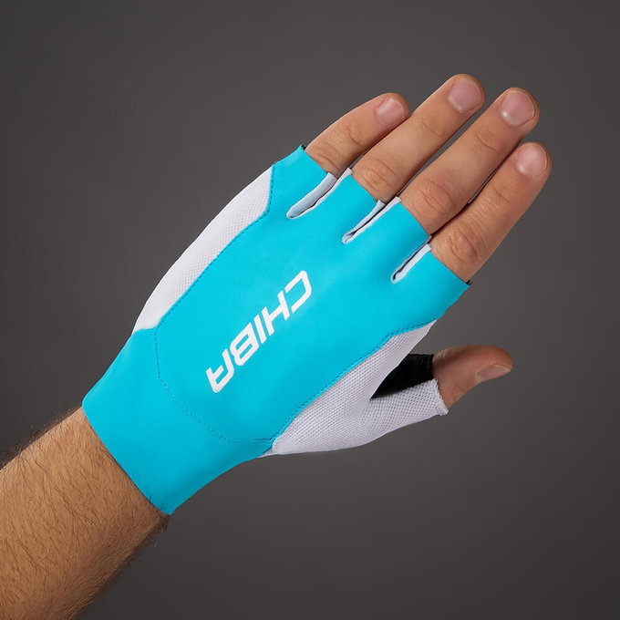 Kerékpáros kesztyű felnőtteknek Mistral türkizkék