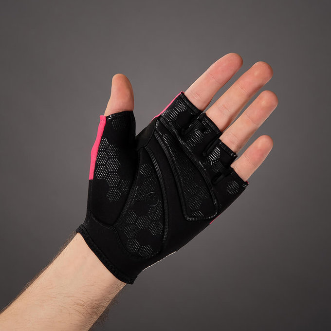 Kerékpáros kesztyű felnőtteknek Solar magenta rózsaszín