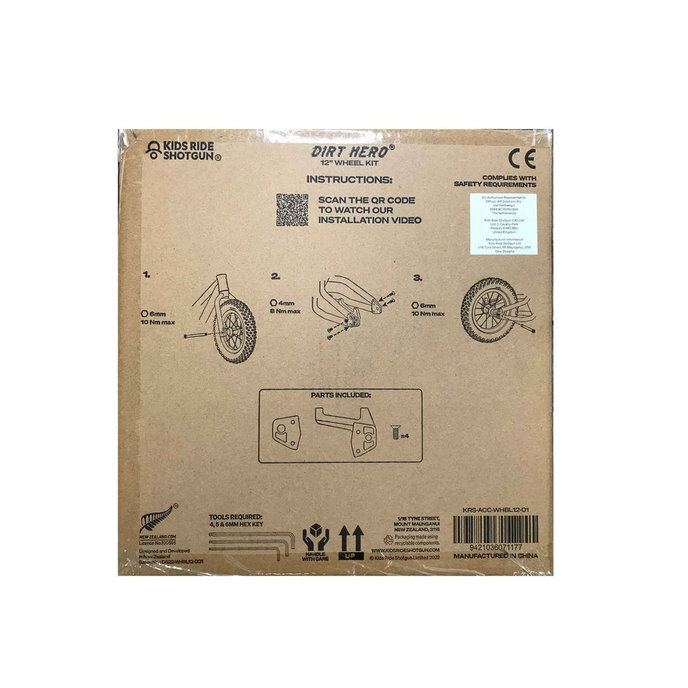 12" kerékkészlet Dirt Hero futóbiciklihez