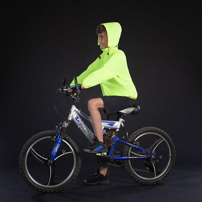 Gyerek esőkabát neonsárga