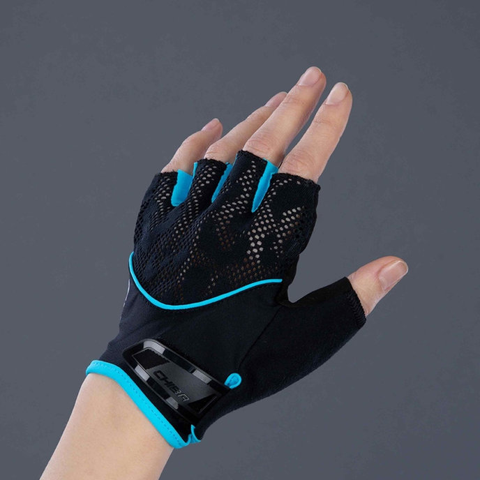 Női kerékpáros kesztyű Lady Gel M fekete/türkiz