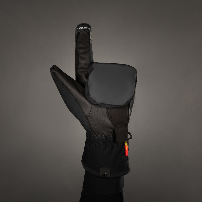 Téli kerékpáros kesztyű felnőtteknek Alaska Pro fekete