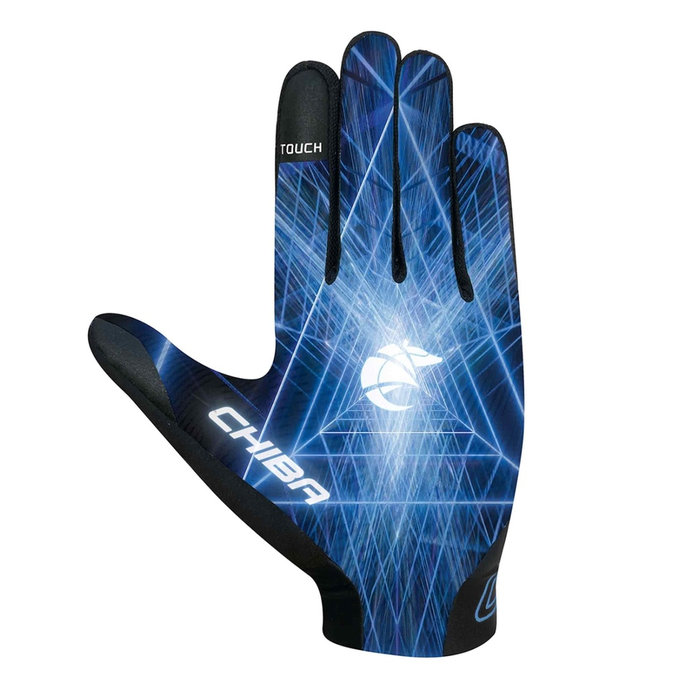 Kerékpáros kesztyű gyermekeknek Trinity Youth fekete és kék