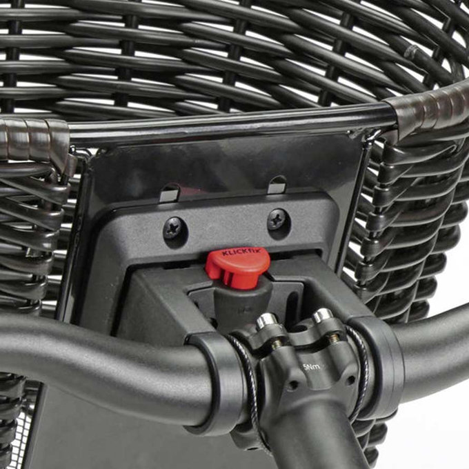 STRUCTURA OVAL fonott kormánykosár barna