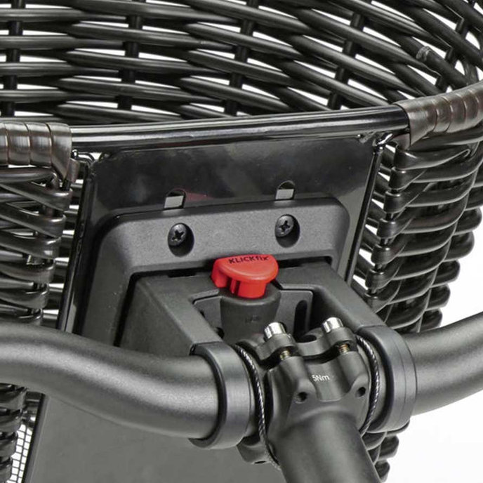 STRUCTURA OVAL fonott kormánykosár barna