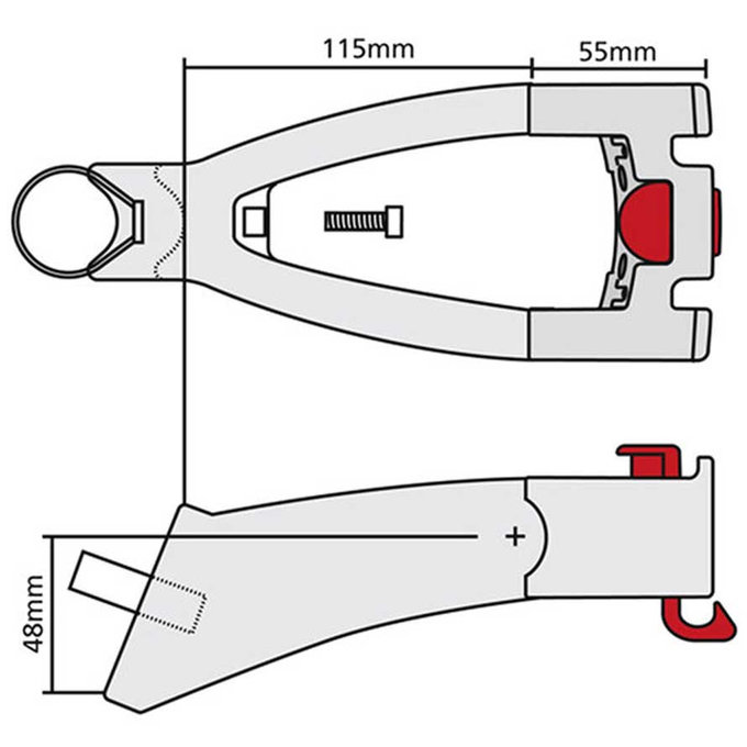 Hosszabbító kormányhoz és nyeregcsőhöz Ø 25 - 32 mm