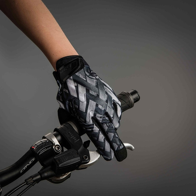 Gyermek kerékpáros kesztyű Elements Youth szürke