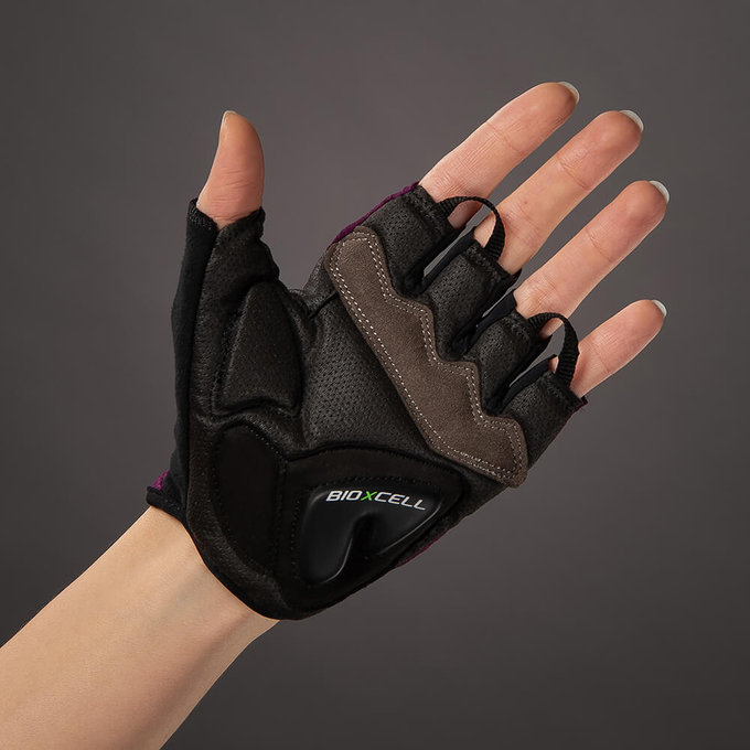 Kerékpáros kesztyű nőknek Lady BioXCell lila