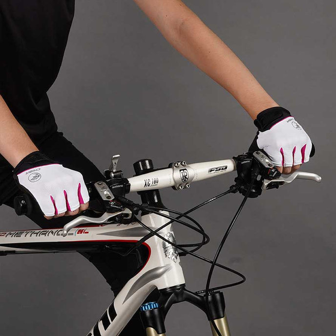 Kerékpáros kesztyű nőknek Lady BioXCell fehér