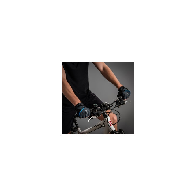 Kerékpáros kesztyű felnőtteknek Gel Premium sötétszürke