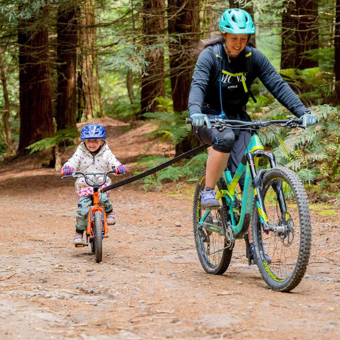 Kerékpár vontatókötél Quick Fit fekete