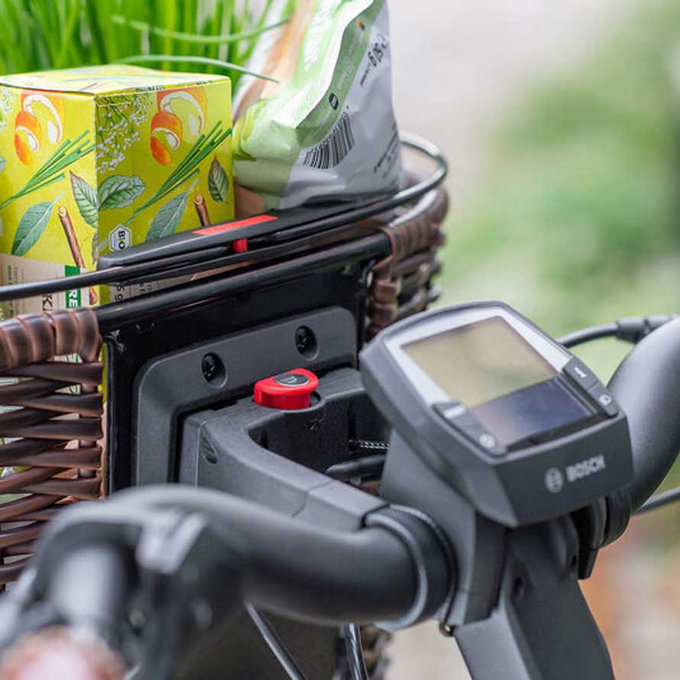 STRUCTURA OVAL fonott kormánykosár barna