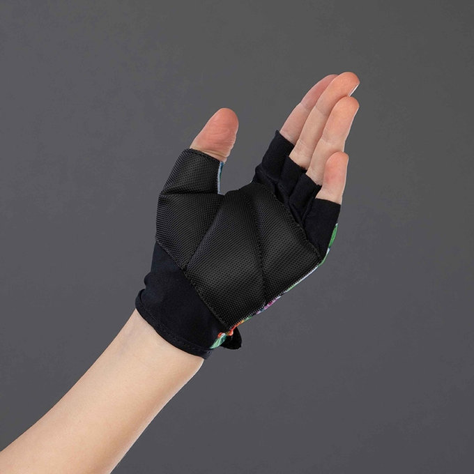 Kerékpáros kesztyű gyermekeknek COOL KIDS Flamingo