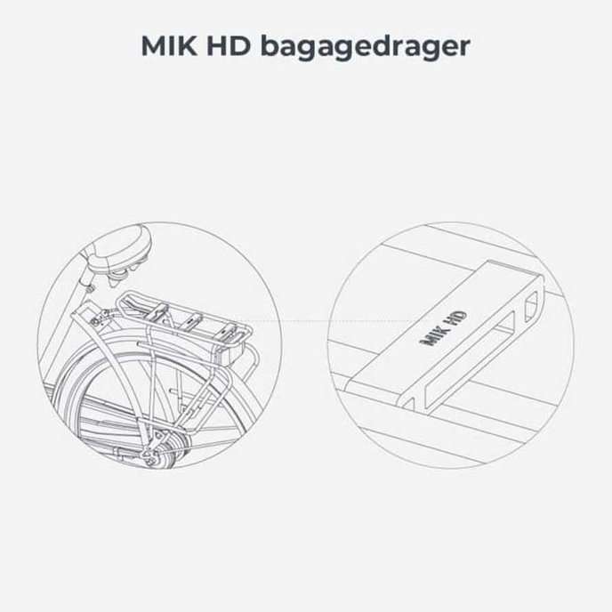 U-me hátsó kerékpárülés MIK hordozókhoz