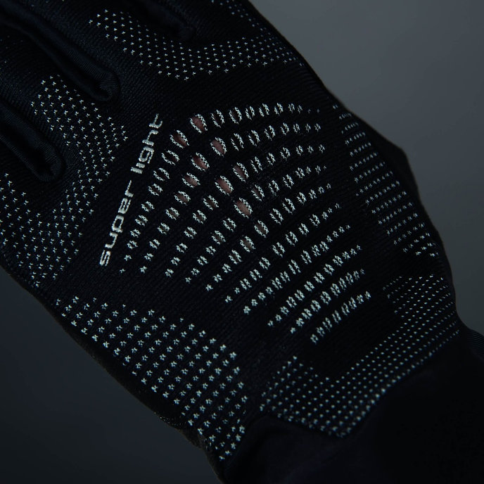 Kerékpáros kesztyű felnőtteknek Superlight fekete