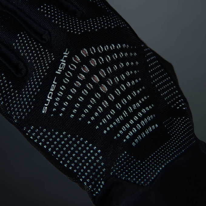 Kerékpáros kesztyű felnőtteknek Superlight fekete