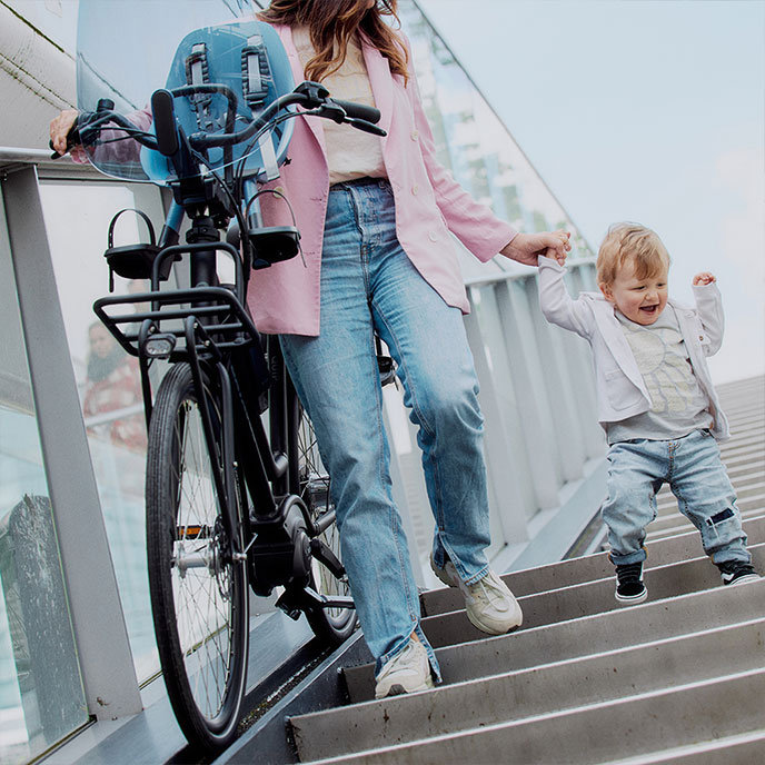 Első kerékpárülés adapterrel