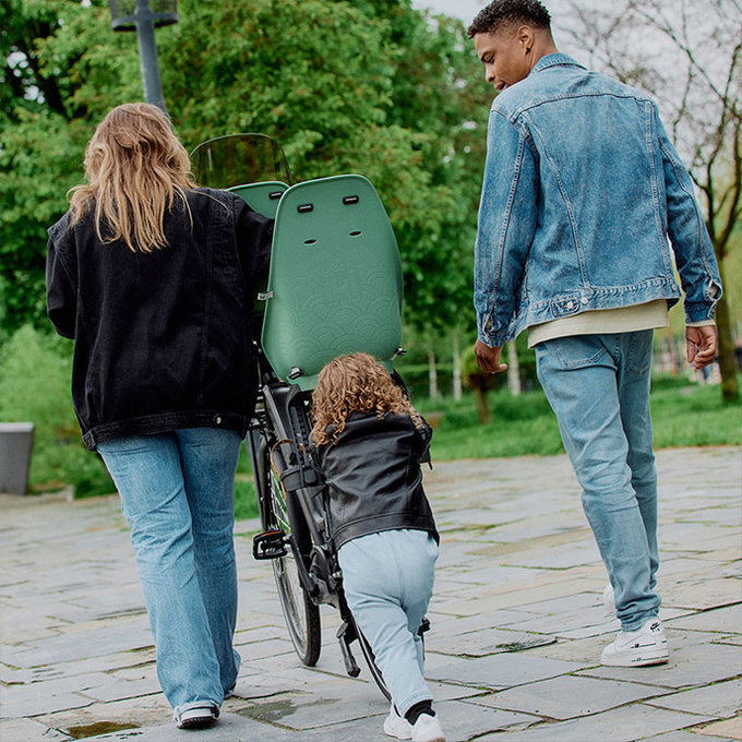 Hátsó kerékpárülés fogasléc adapterrel