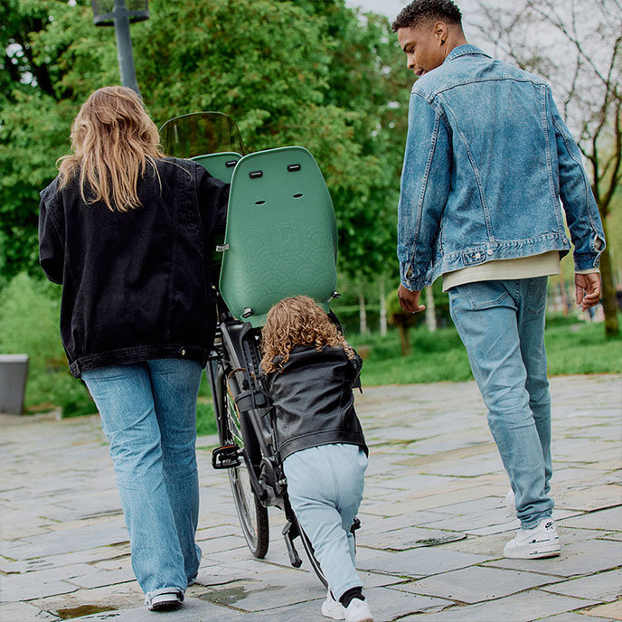 Hátsó kerékpárülés fogasléc adapterrel