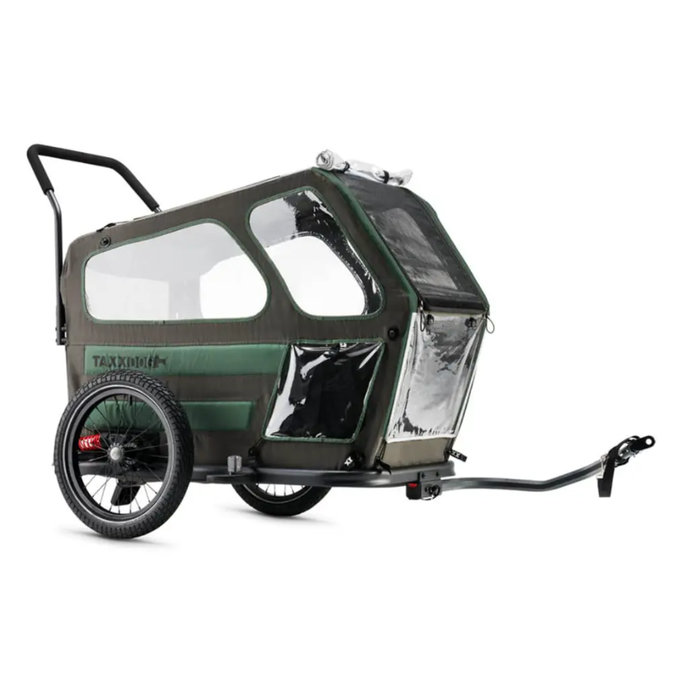 TaXXI Kutyakocsi M sötétszürke/sötétzöld