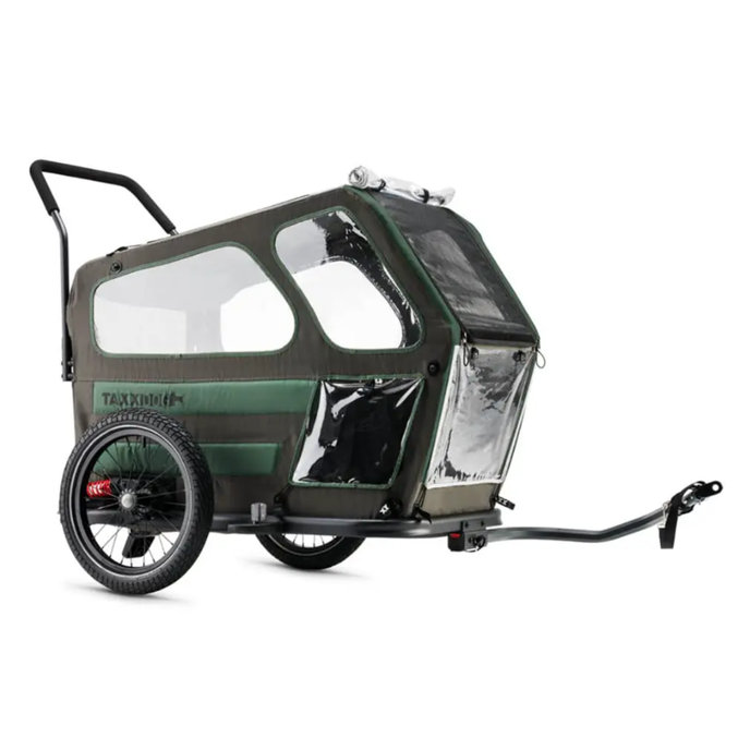 TaXXI Kutyakocsi L sötétszürke/sötétzöld