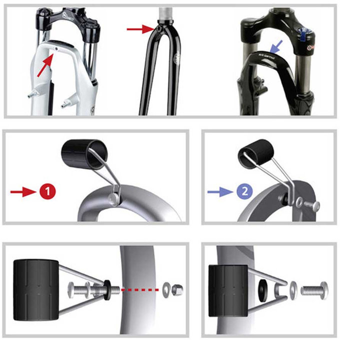 Kerékpárvilla lámpatartó