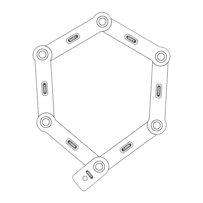 Zár Bordo uGrip 5700/80 BK SH