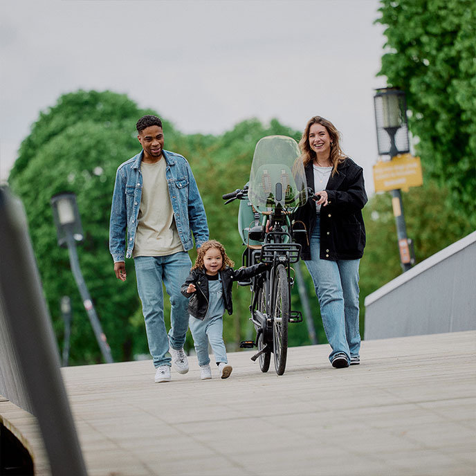 Első kerékpárülés adapterrel